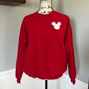 Red Mickey Mouse Women's Sweater